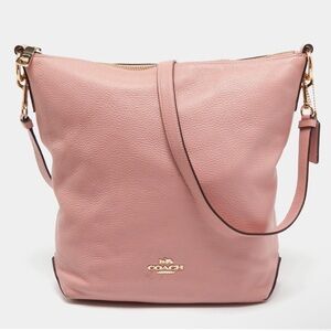 Coach 2018 Nude Pale Pink Abby Duffle Crossbody Bag